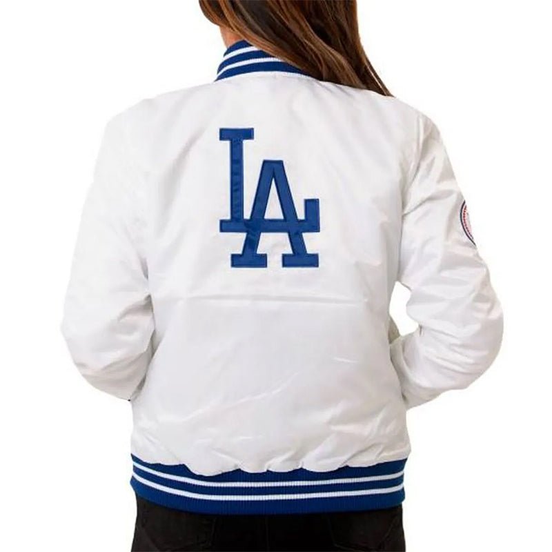 1980 Dodgers Los Angeles Satin Jacket - Echo Leather