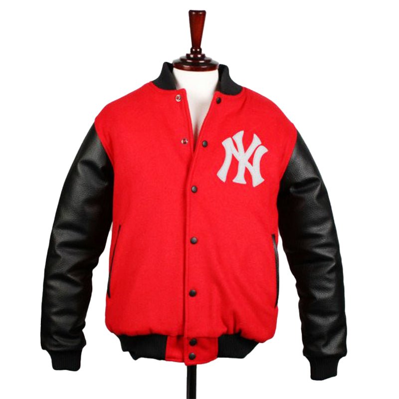 New York Yankee Varsity Baseball Bomber Jacket For Men - Echo Leather