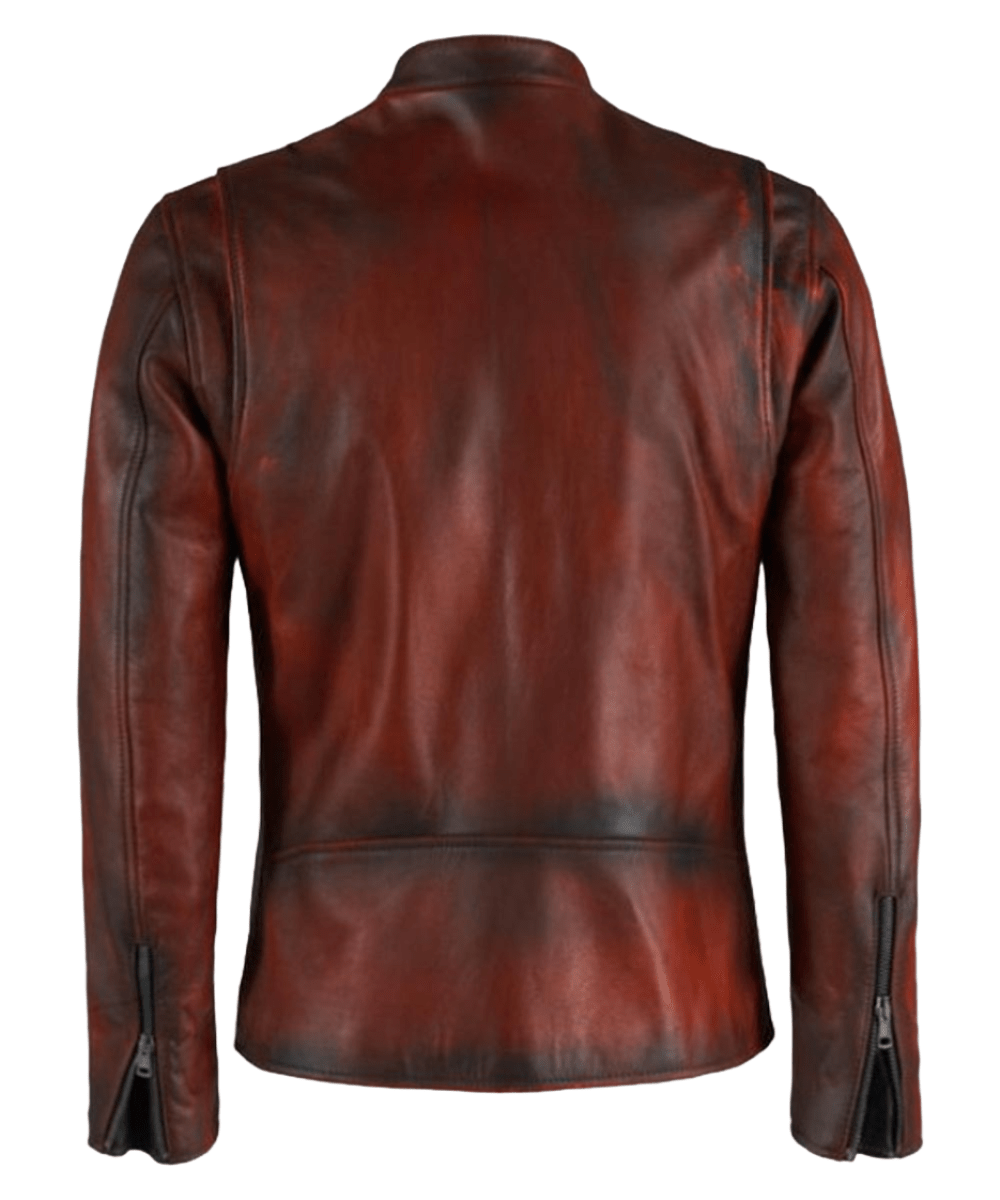 Men's Vintage Brown Distressed Retro Jacket