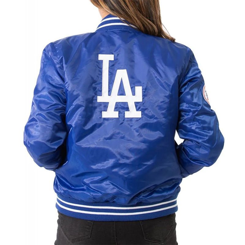 1980 Dodgers Los Angeles Satin Jacket - Echo Leather