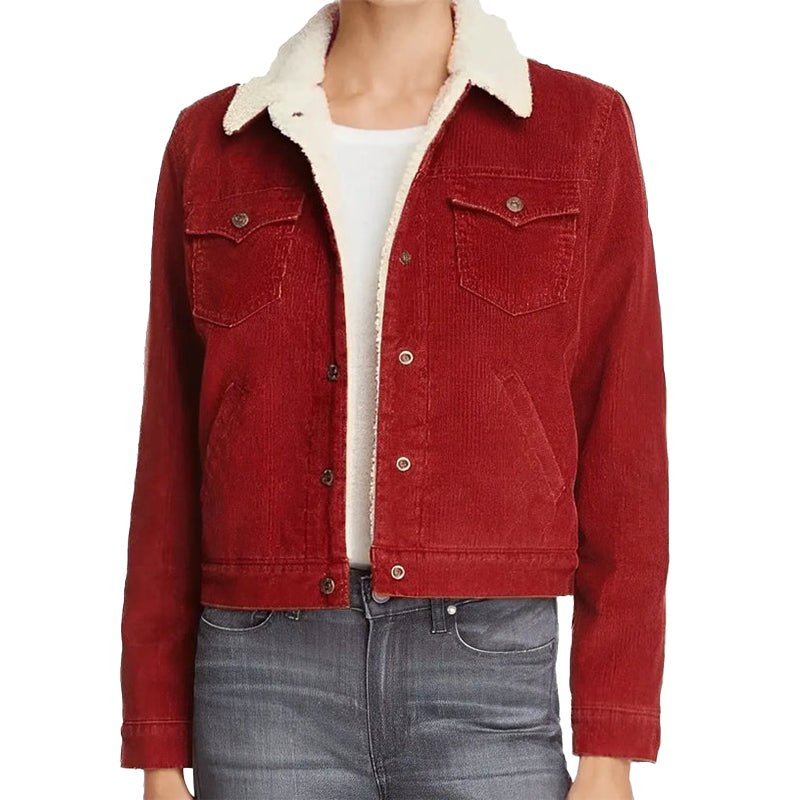 Stranger Things Nancy Wheeler Red Jacket - Echo Leather