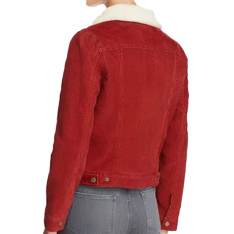 Stranger Things Nancy Wheeler Red Jacket - Echo Leather