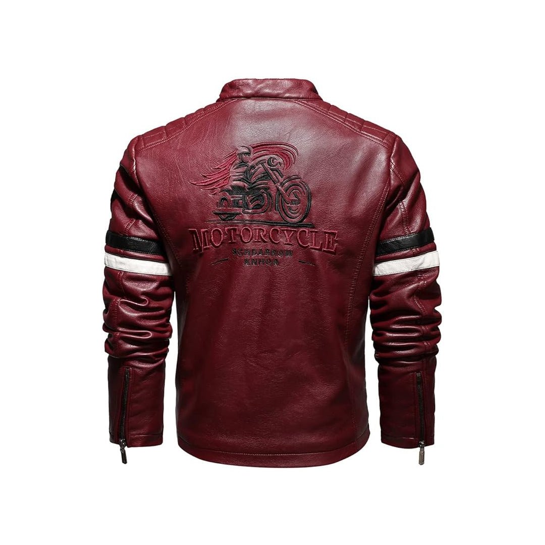 Casual Windbreaker Motorcycle Leather Jacket - Echo Leather