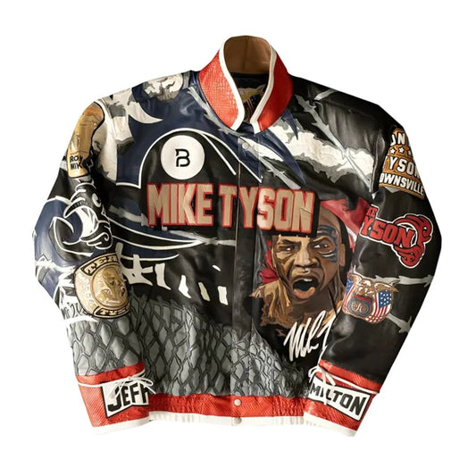 Jake Paul vs Mike Tyson Iron Mike Leather Jacket - Echo Leather