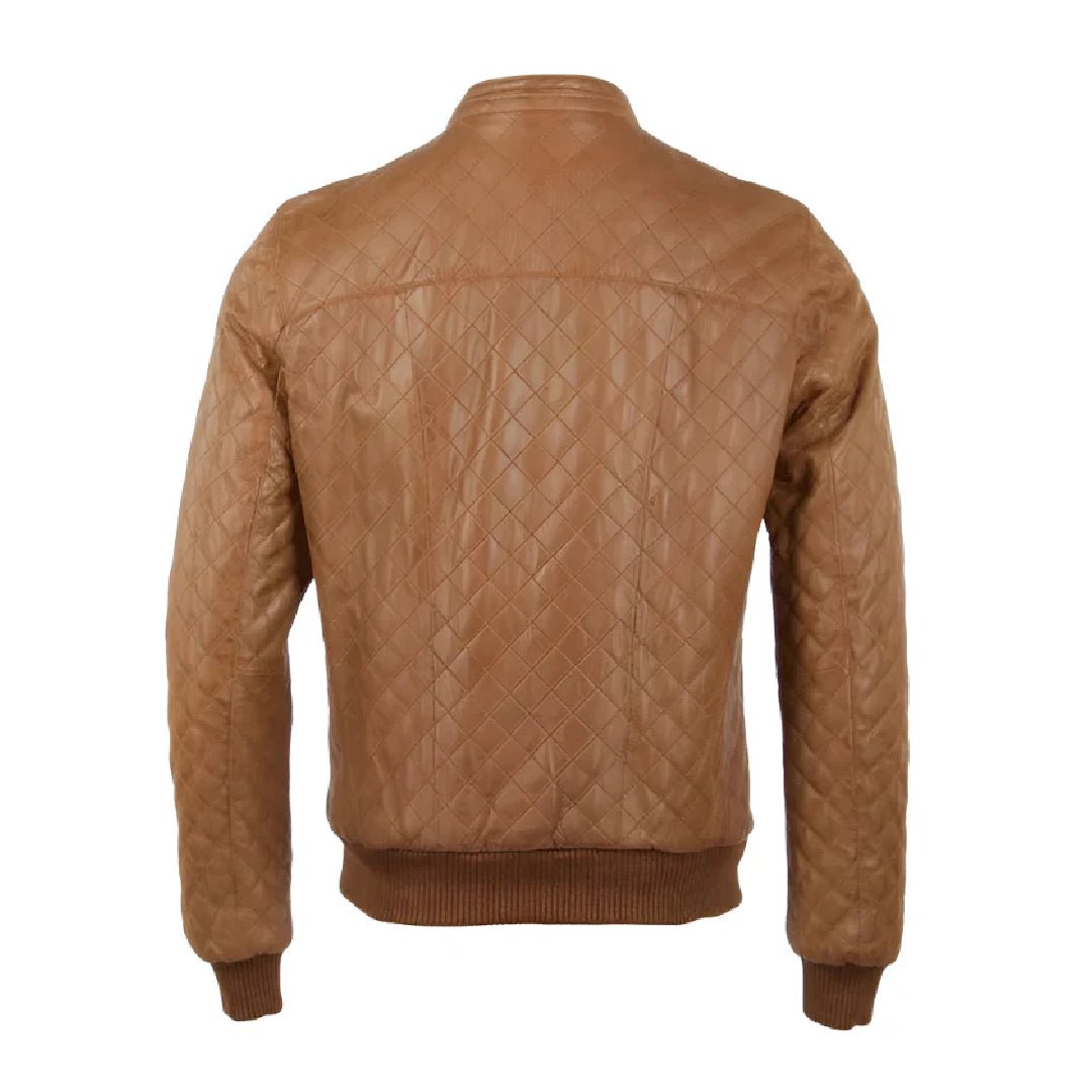 Alexander Brown Quilted Leather Jacket - Echo Leather