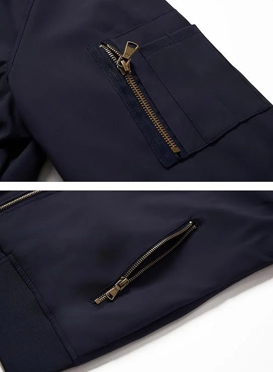 Casual Lightweight Windbreaker Bomber Jacket | Echo Leather