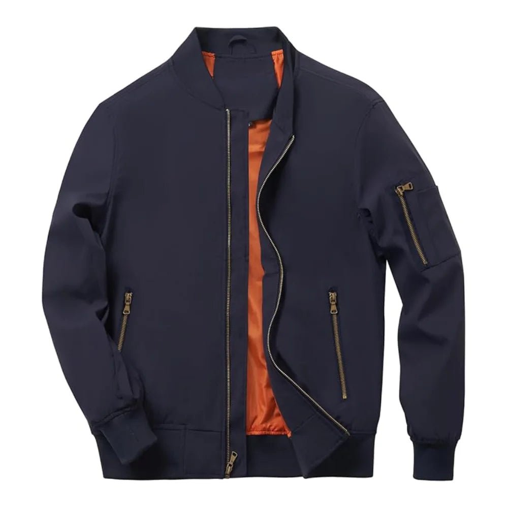 Casual Lightweight Windbreaker Bomber Jacket | Echo Leather