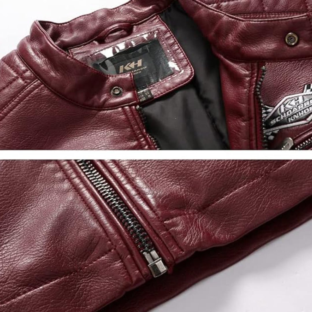 Casual Windbreaker Motorcycle Leather Jacket | Echo Leather