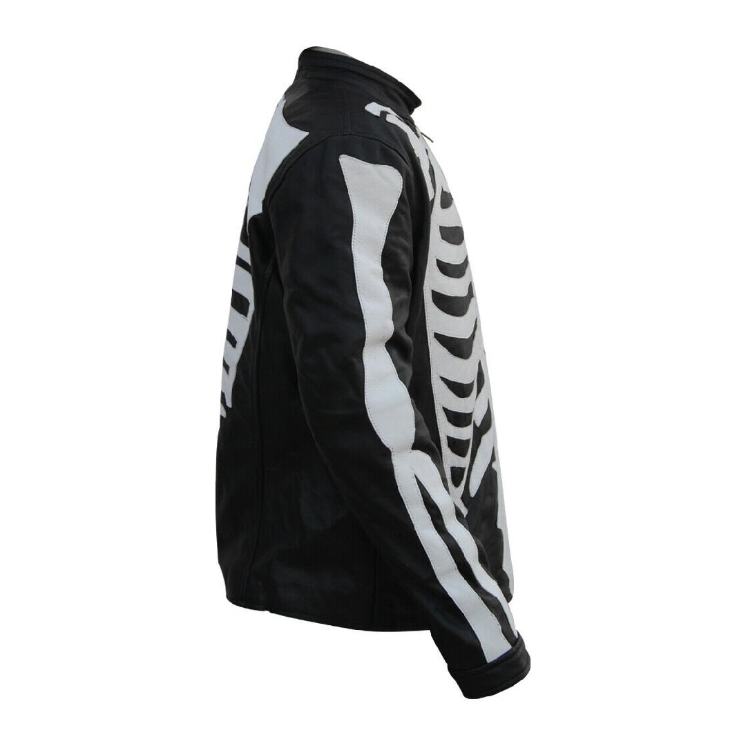 Halloween Skeleton Bones Leather Jacket - Echo Leather