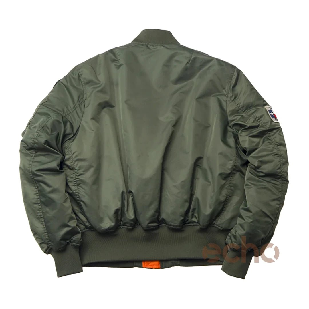 Men's MA-1 Aviator Military Pilot Thick Bomber Jacket | Echo Leather