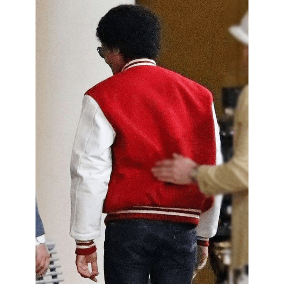 Michael 2025 Jaafar Jackson Varsity Jacket - Echo Leather