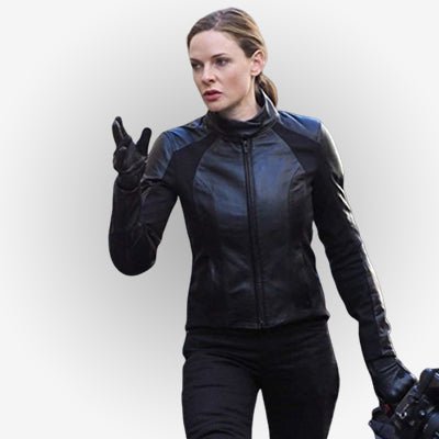 Mission Impossible 6 Ilsa Faust Black Biker Leather Jacket - Echo Leather