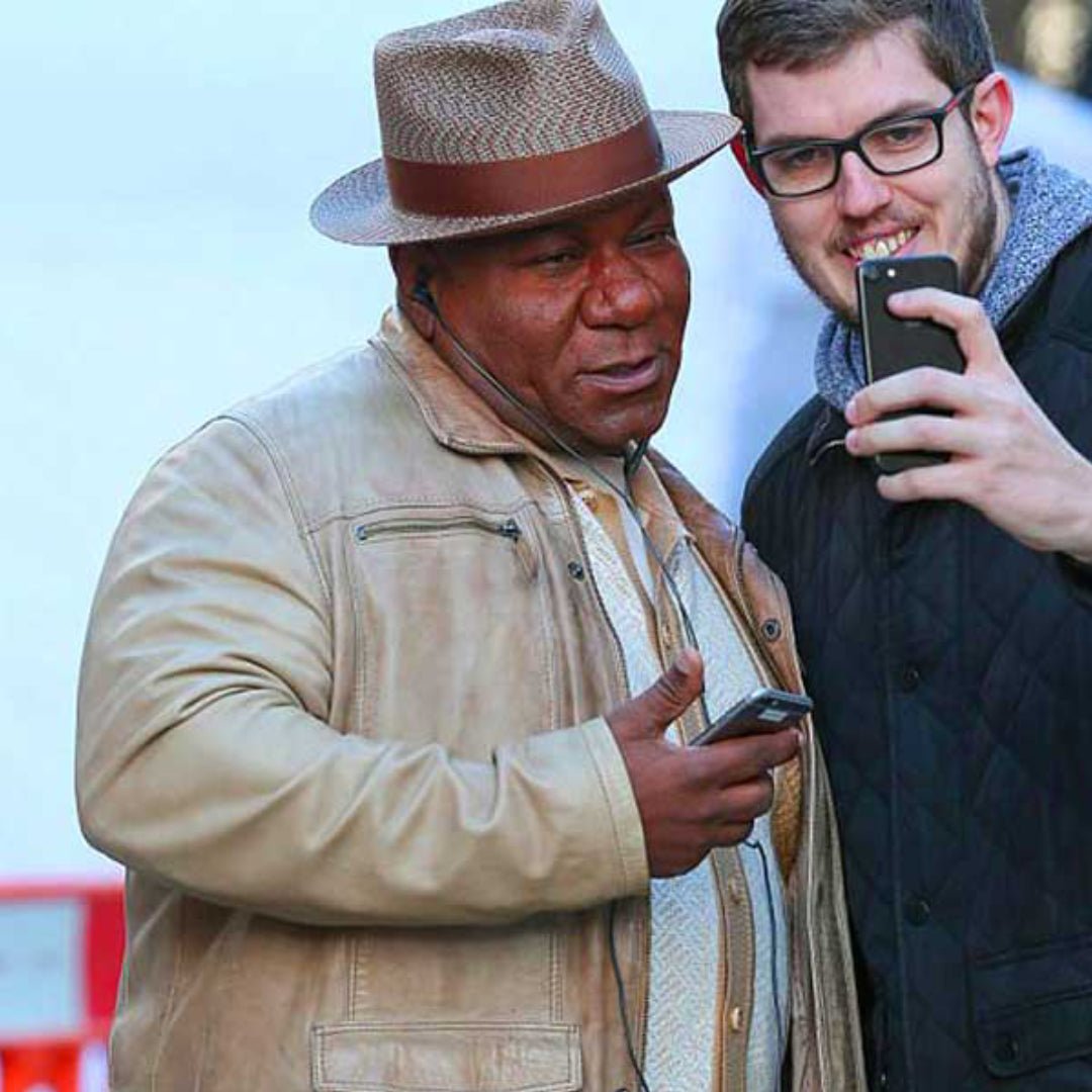 Mission: Impossible Fallout Ving Rhames Beige Biker Leather Jacket - Echo Leather